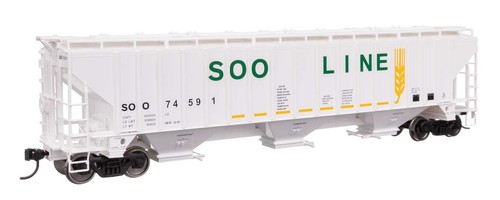 Tolva cubierta Walthers Mainline HO 49075 Soo Line grano 57' Trinity 4750 | Zustand: New