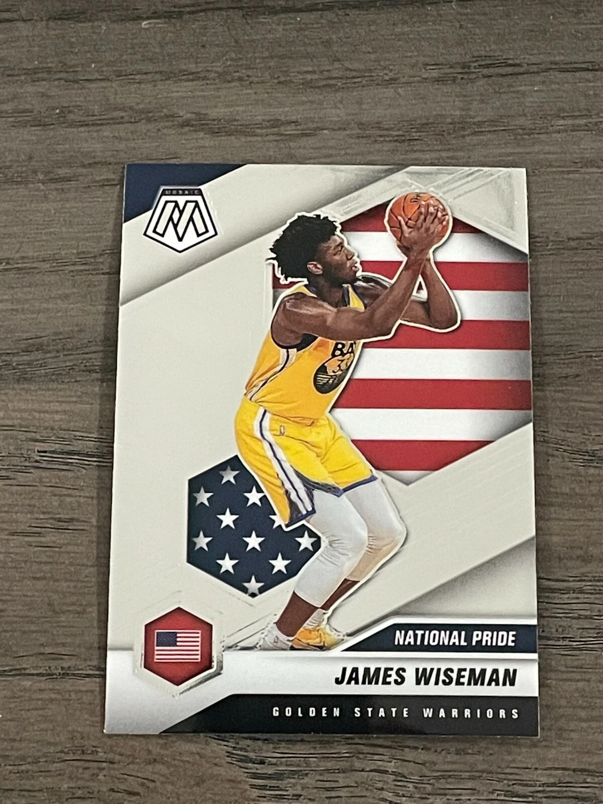 2020-21 Mosaic James Wiseman National Pride #260 Golden State Warriors (A)