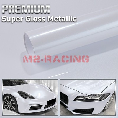 Premium Super Gloss Metallic Vinyl Car Wrap Sticker Decal Bubble Free Sheet Film