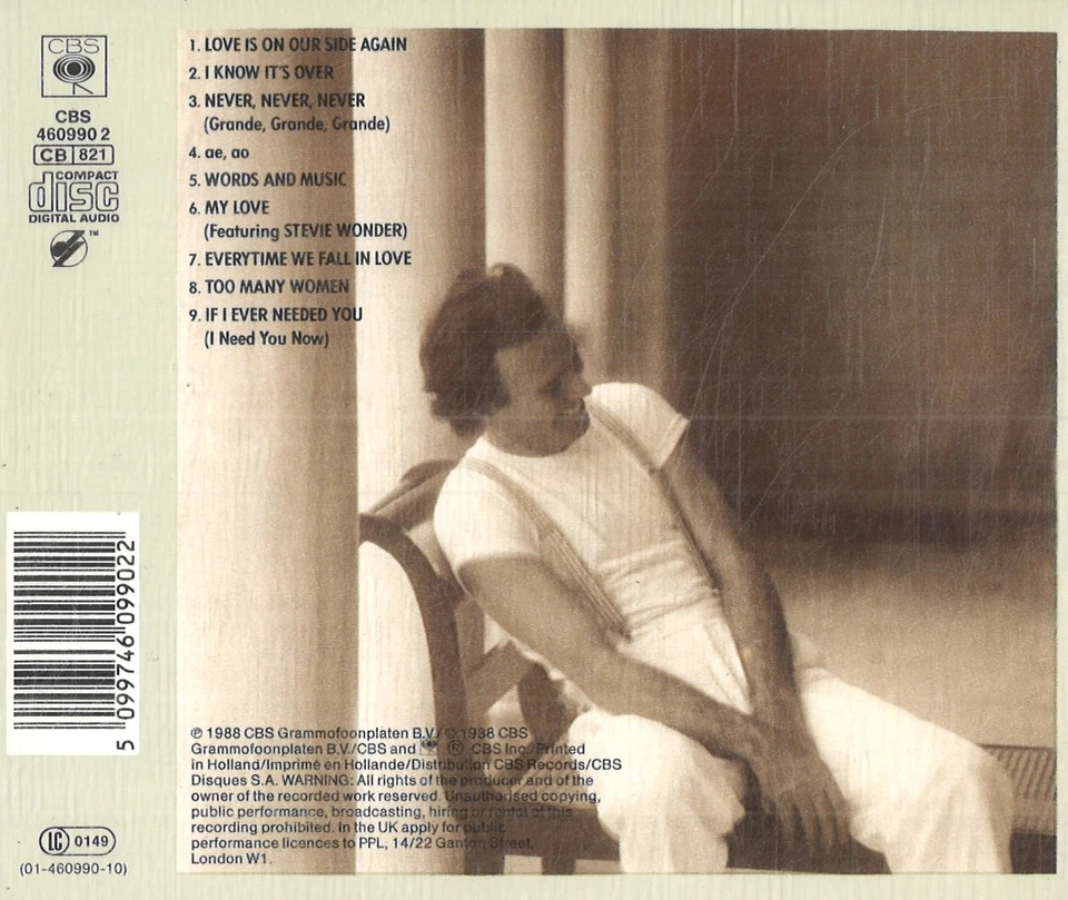 Non-Stop von Julio Iglesias (1988, CD) - Bild 2 von 2