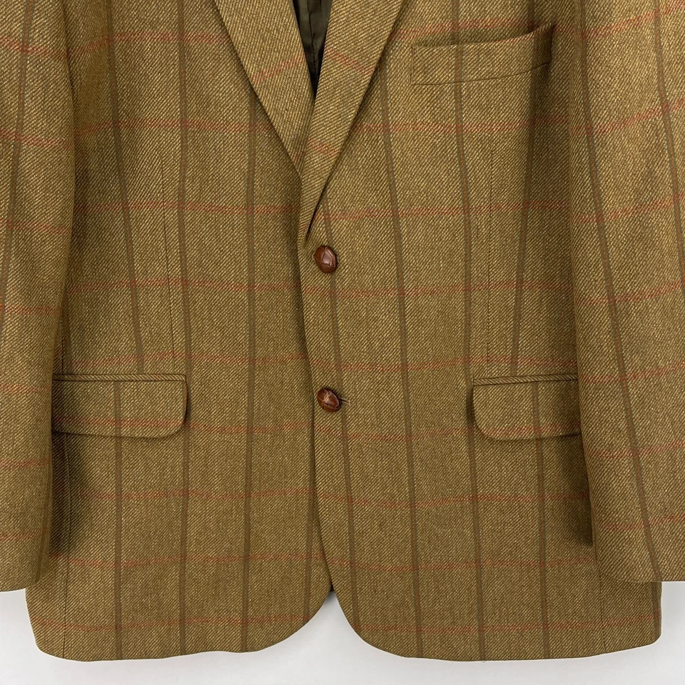 Barbour Country Tweed Jacket Mens 46R Brown Shooting Hunting Hacking Blazer - Image 4 of 4