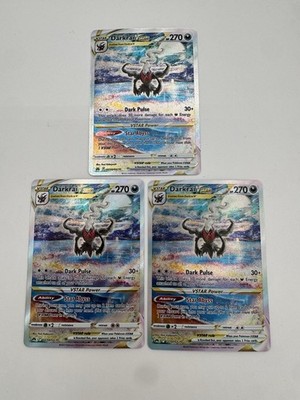 Darkrai VSTAR GG50/GG70 Crown Zenith: Galarian Gallery Holo x 3 Near Mint Rare