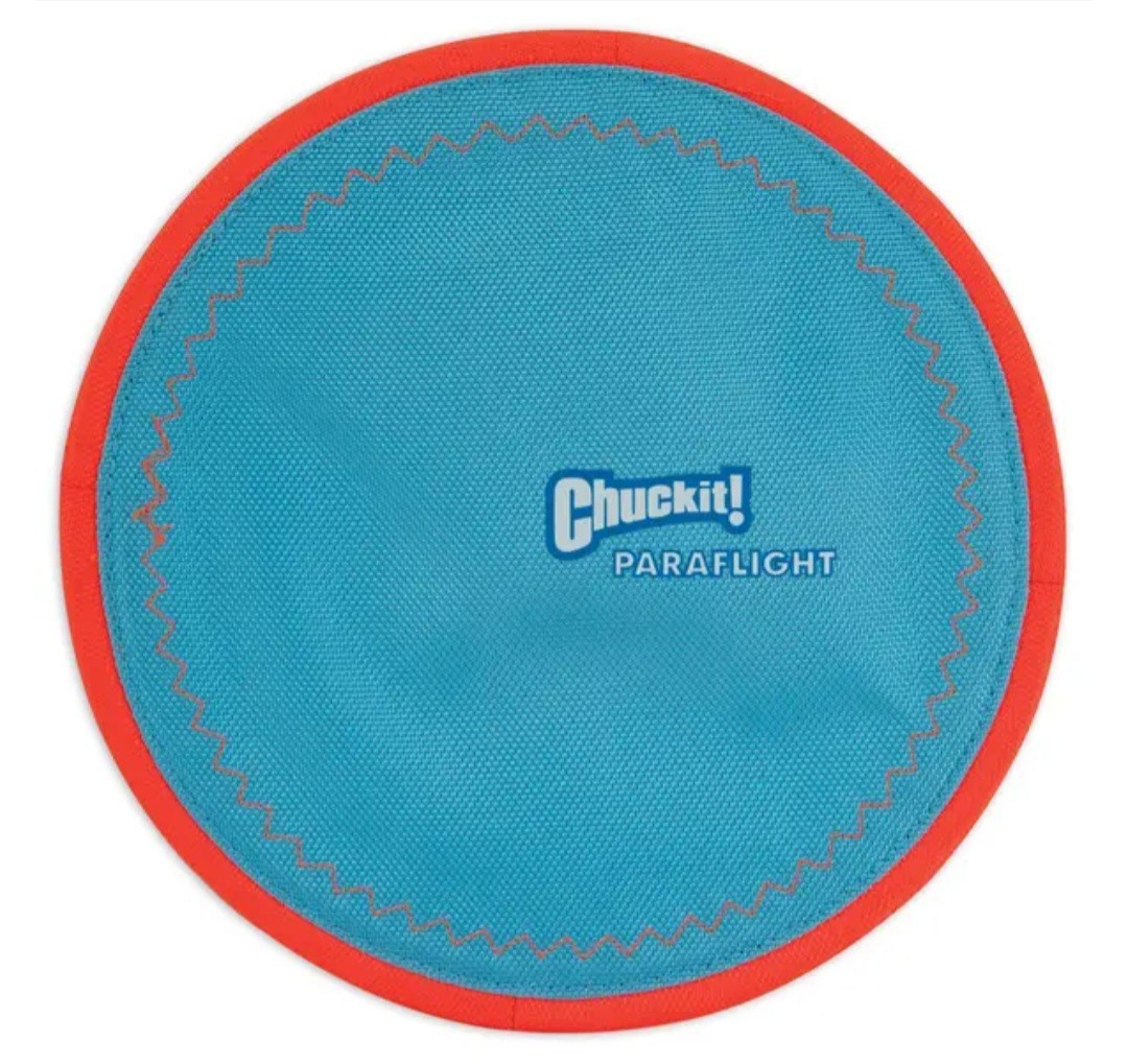ChuckIt Paraflight Flying Disc &bull; Nylon Dog Frisbee for the
