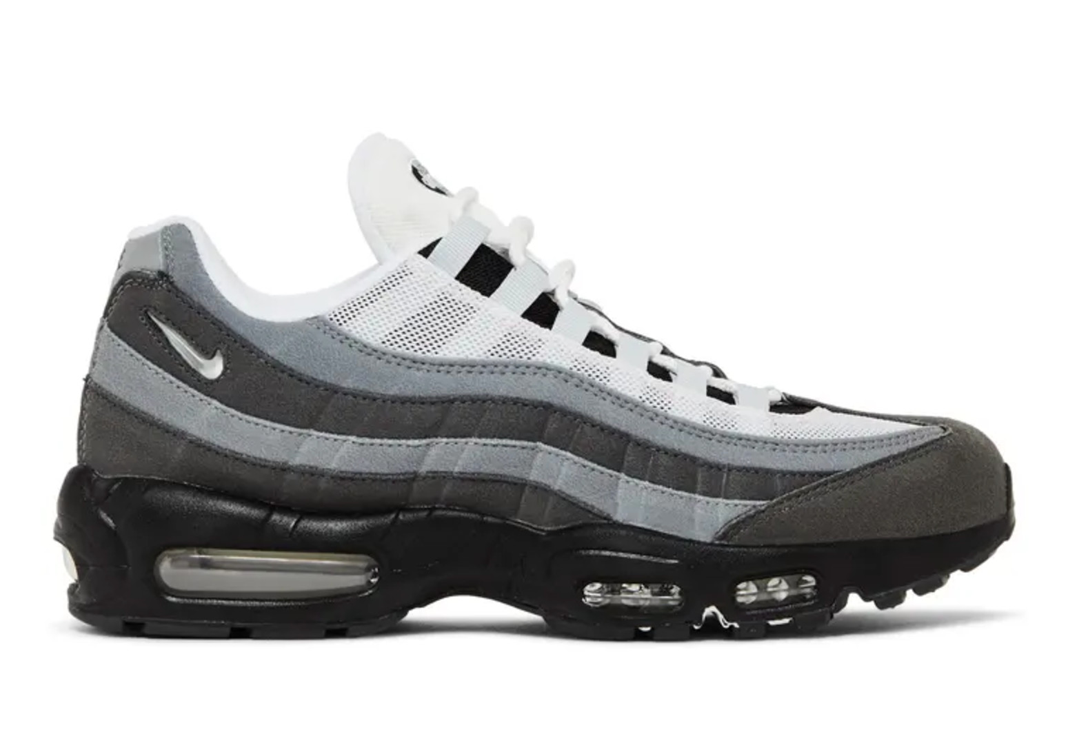 SIZE 8 MENS - NEW Nike Air Max 95 Jewel Swoosh Cool Grey White FQ1235 002 RARE image 9