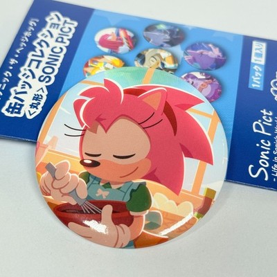 Amy Rose Sonic Pin Badge - SONIC PICT official SEGA brand pin (New)