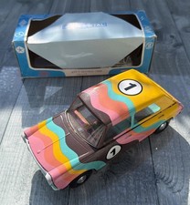 PAYA MORRIS 1300 RALLYE TINPLATE FRICTION MOTOR CAR 1:18 VINTAGE 1970s SPAIN