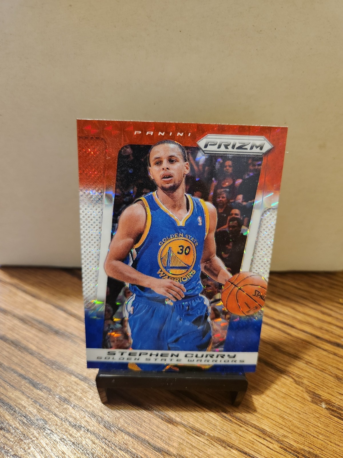 2013-14 Panini Prizm #176 Stephen Curry Prizms Red White and Blue Mosaic