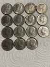 Kennedy Silver Half Dollar 1964,1965,1971,1972,1976 Lot Of 15 Coins