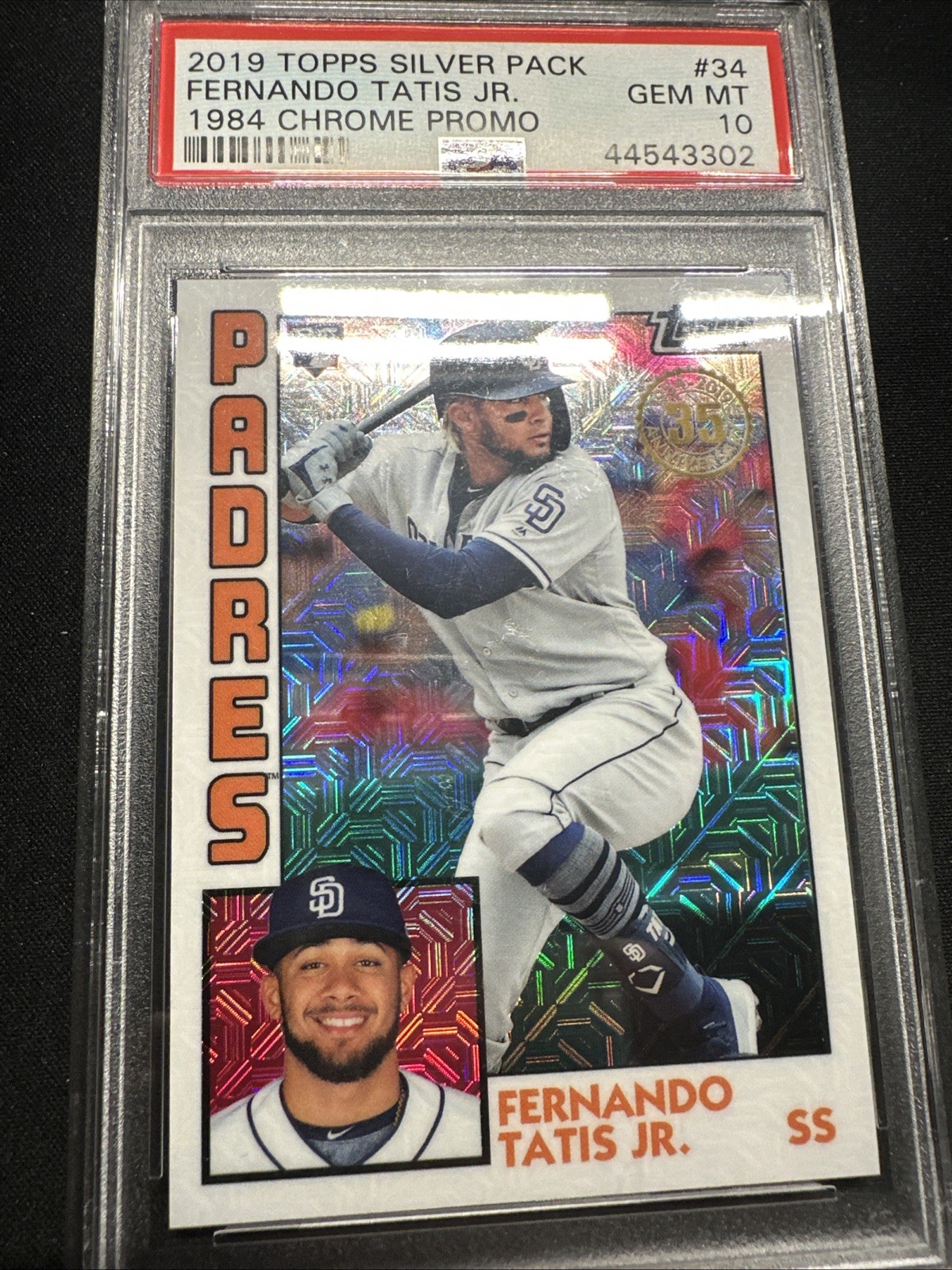 2019 Topps Update Fernando Tatis Jr. #T84U-34 Rookie Silver Pack PSA 10 Gem Mint