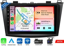 Android 13 6+64G 9" CarPlay Car Radio Stereo GPS Navigation For Mazda 3 10-13 BL