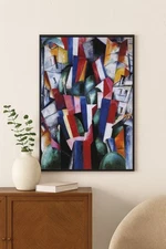 🎨 Early 20th Century Cubist Art Poster - c1910s - 24x36