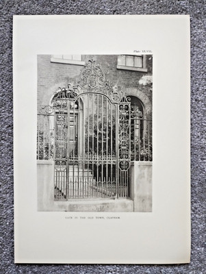 Ein Tor in der Altstadt, Clapham - antiker Druck - 1911