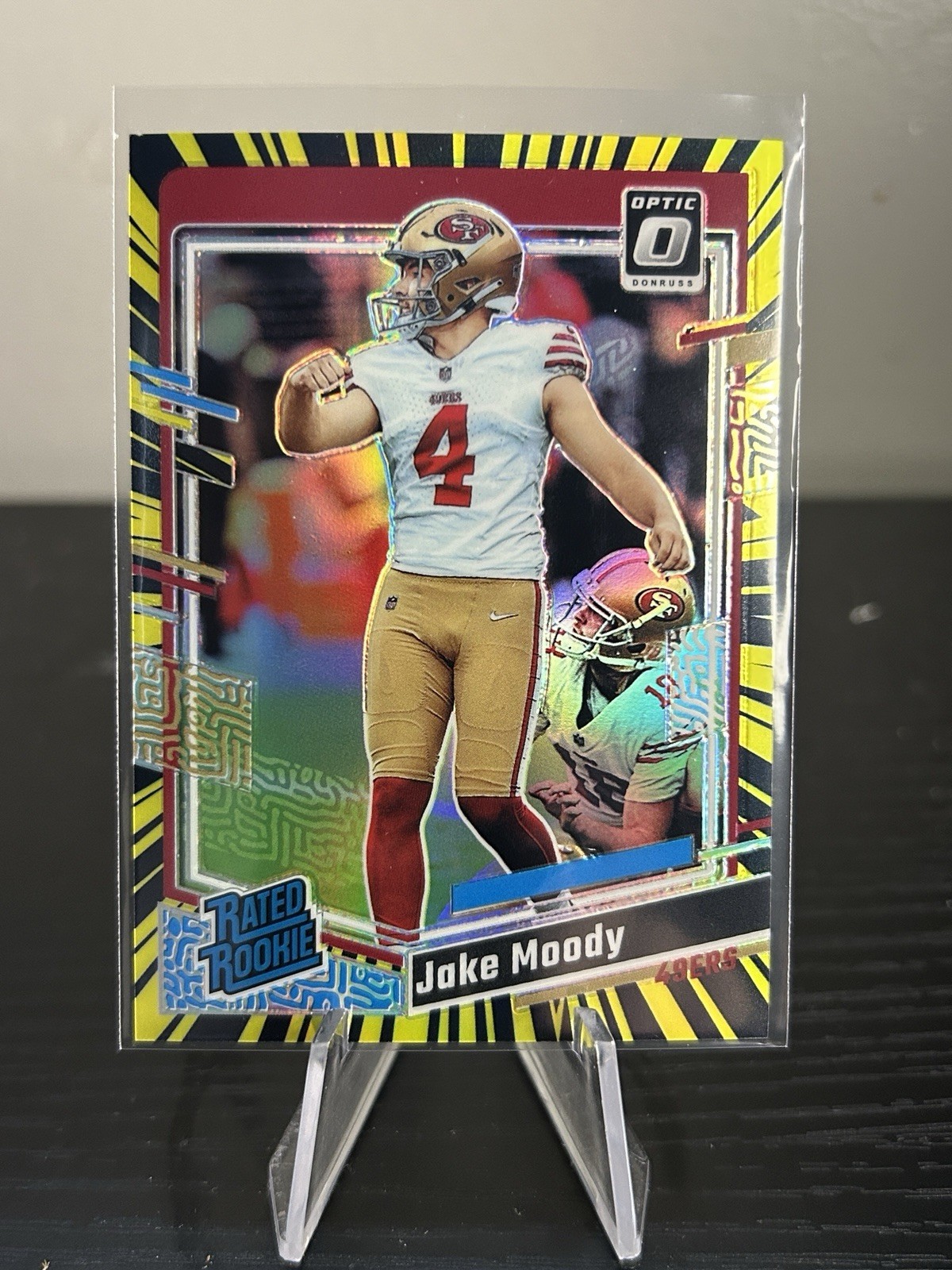2023 Panini Donruss Optic Rated Rookie Electricity Prizm #289 Jake Moody /69