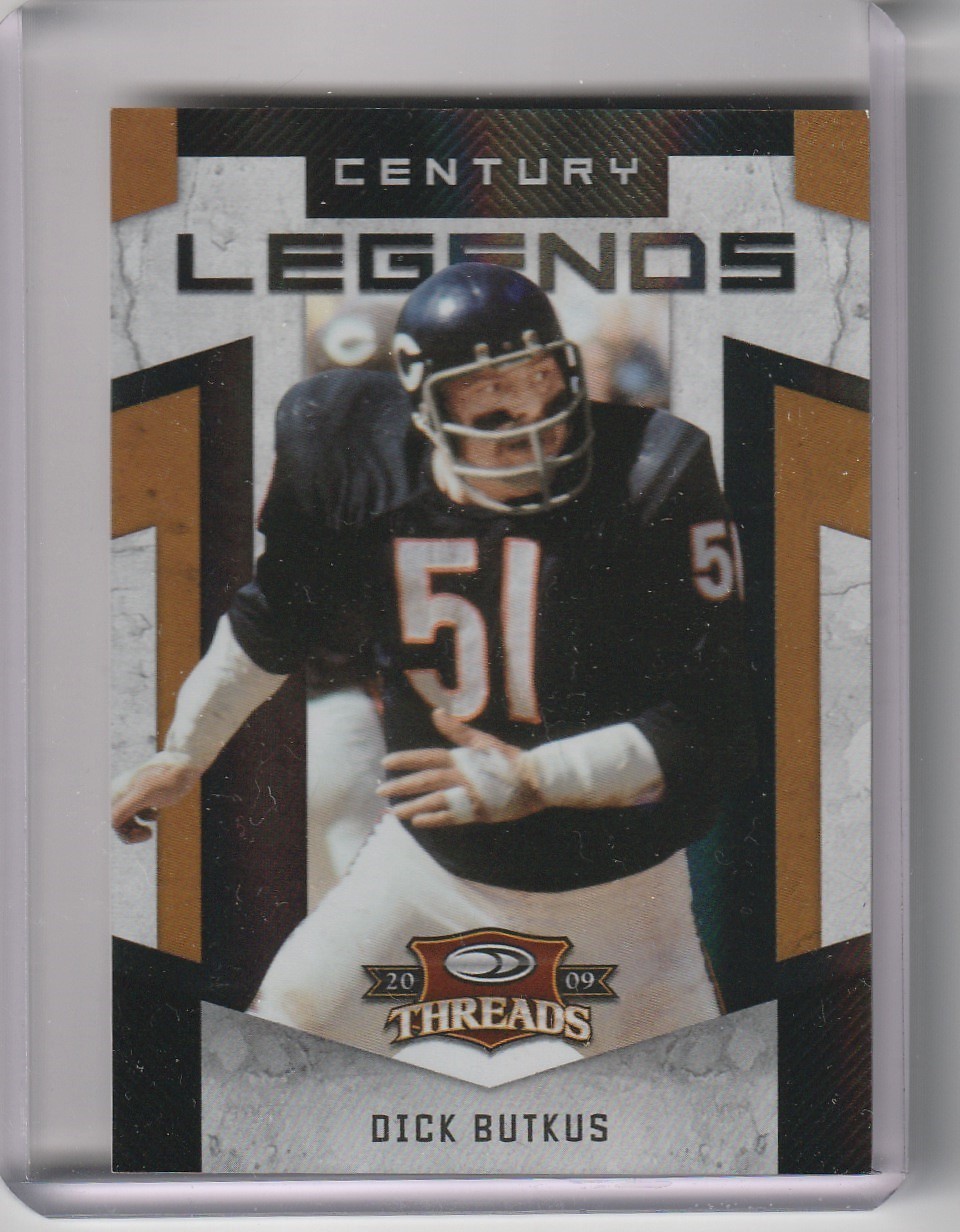 2009 DONRUSS THREADS #4 DICK BUTKUS LEGENDS CHICAGO BEARS HOF 100/100 B125