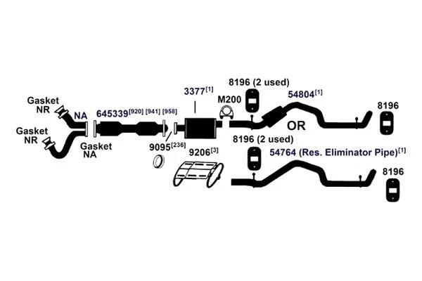 For Ford Bronco II 1985-1990 AP Exhaust 54764 Exhaust Tailpipe Foto 2 de 4
