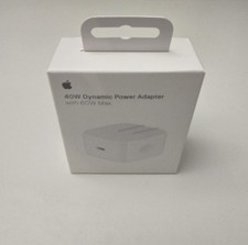 Apple 40W Dynamic Power Adapter 60W Max for iPhone/iPad/AirPods/MacBooks, Sealed