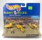 Vintage 1997 Hot Wheels Planet Micro CAT Machines Series 1 Playset Carded Yellow