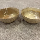 Frankoma Pottery Aztec Gold Ceral Soup bowl. Set of Two. 7X