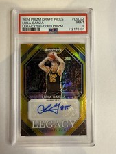 2024 Panini Prizm Draft Picks Luke Garza Legacy Signatures GOLD /10 PSA 9