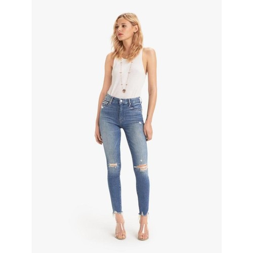 MOTHER High Waisted Looker Ankle Chew Rainbow Pocket 32 🌈