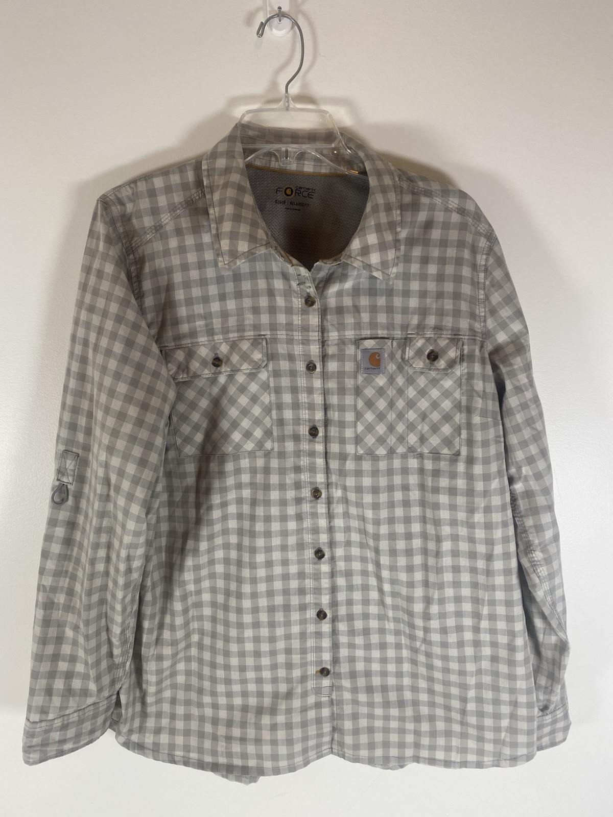 Carhartt Force Shirt Women’s Size XL 16-18 Vented Lightweight EUC