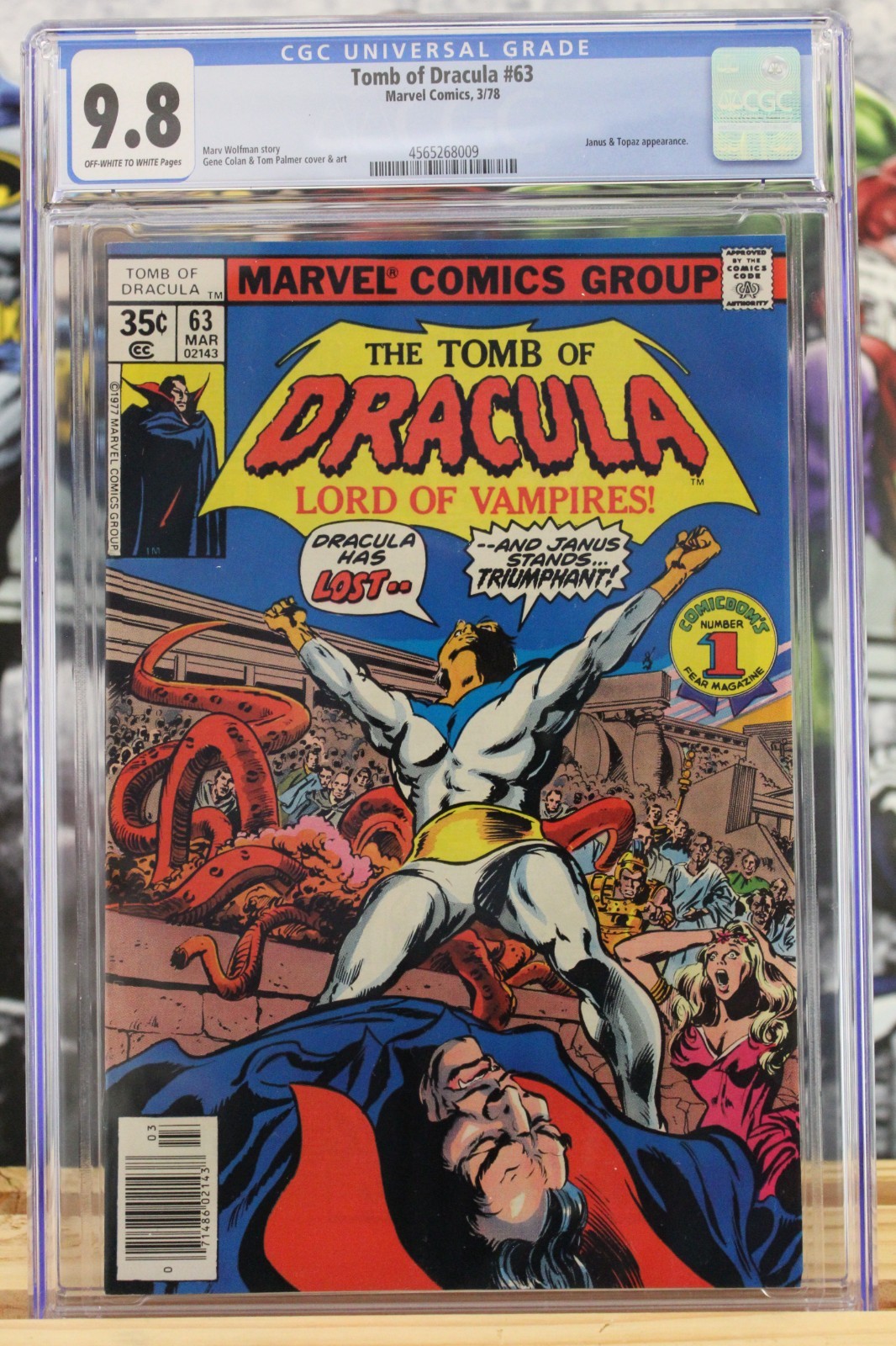 The Tomb of Dracula #63 ~ 3/1978 ~ CGC Grade 9.8, Off-White to White Pages