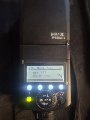 Meike Speedlite MK420 Flash Light For Nikon TTL Zoom LCD Manual Flash Tilt