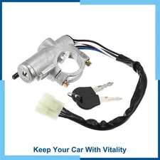 Pack(1)Ignition Key Switch Steering Lock Cylinder w/ Lock 48700-01G25 for Nissan