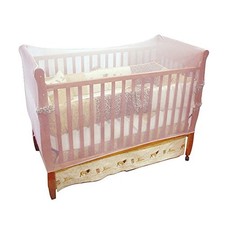 Universal Size Crib Mosquito Net for Baby Protection White
