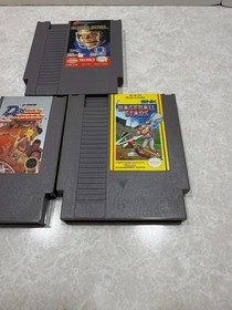 Nintendo NES Lot of 3 Games- Sports Tecmo Bowl, Baseball Stars, DD BBall Tested