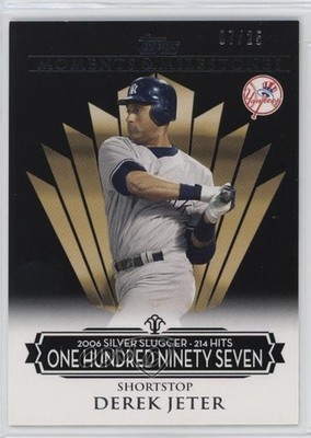 2008 Topps Moments & Milestones Black 1/25 Derek Jeter #57 HOF 19l2