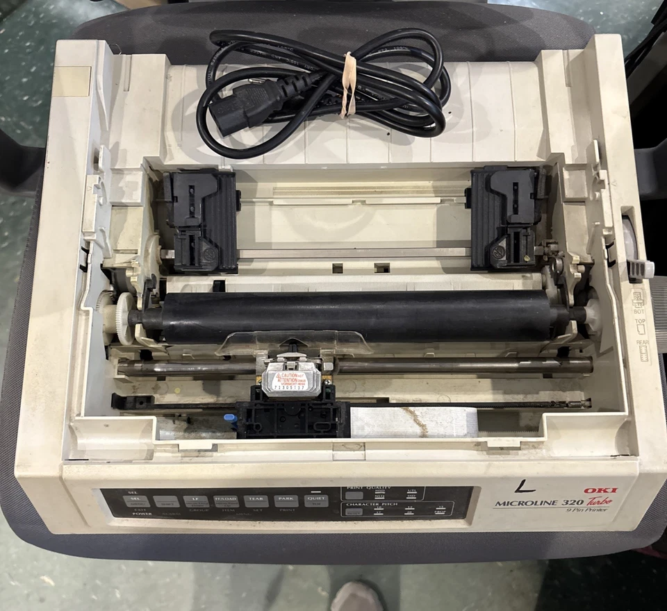 Oki Okidata MICROLINE 320 TURBO Standard Dot Matrix 9 Pin USB Printer GE7000A - Image 2 of 3