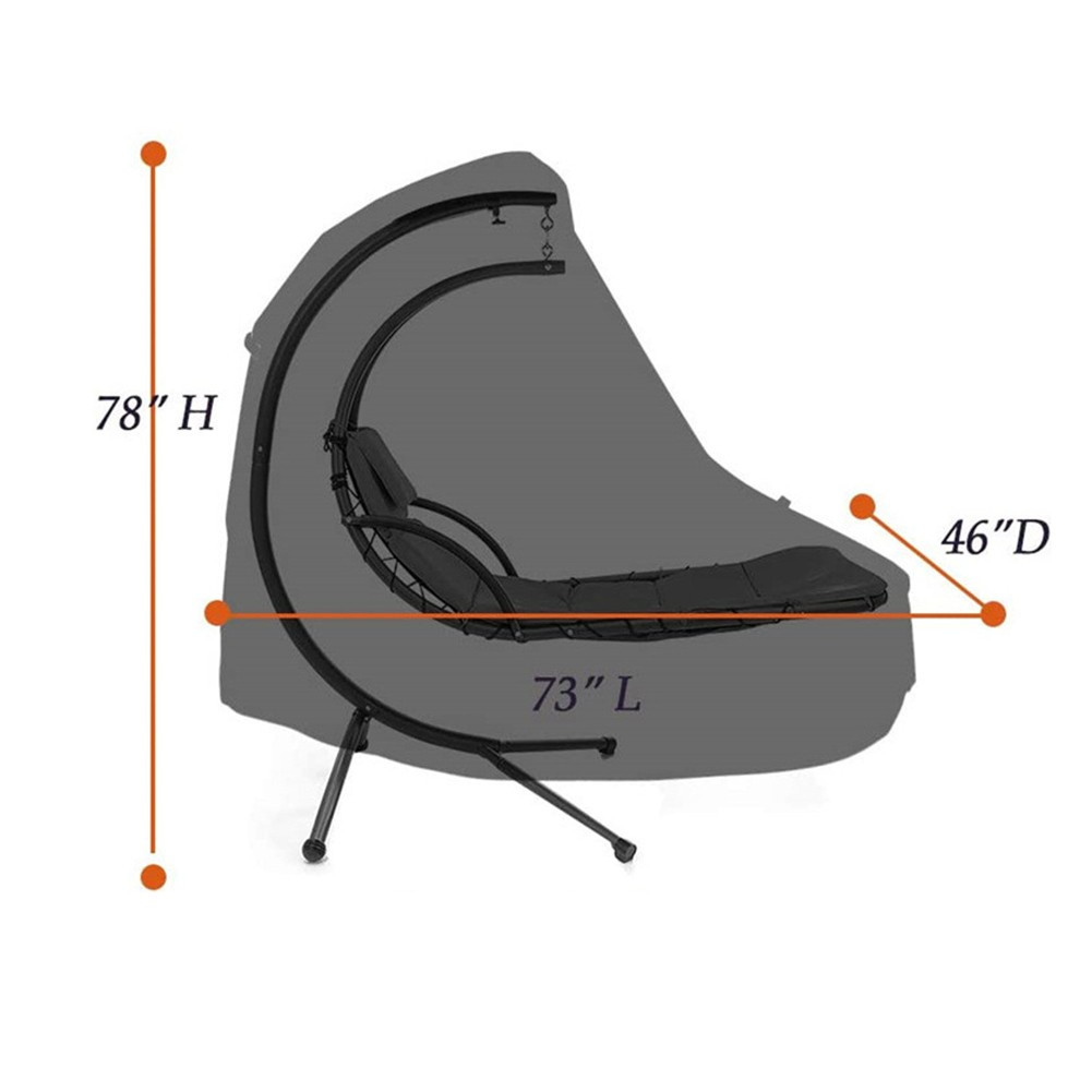 Blanketswarm Chaiselongue-Abdeckung – Wasserdichter Outdoor-Schutz Für Gartenliegen, 208 X 76 X 41 Cm, Kaffee/Beige