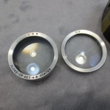 VTG Close Up Lens Set LHM +3 Coated for Yashica & Rolleiflex 3.5 TLR + Case