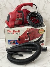 Dirt Devil Hand Vac Vacuum 103 w/ Bonus Attachments & Box Very Clean