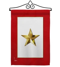 Americana Home & Garden GS141082-BO-02 13 x 18.5 in. Gold Star Garden Flag Set