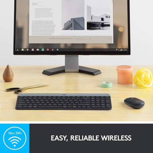 Logitech MK470 Slim Wireless Keyboard & Mouse Combo for Windows, 2.4GHz Unifying - Picture 9 of 10