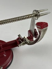 Apple Peeler Corer Slicer Metal Kitchen Tool Suction Base Manual Vintage Hand
