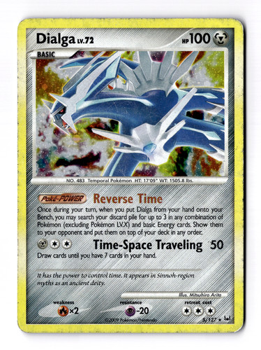 Dialga 5/127 Platinum Holo Rare HP