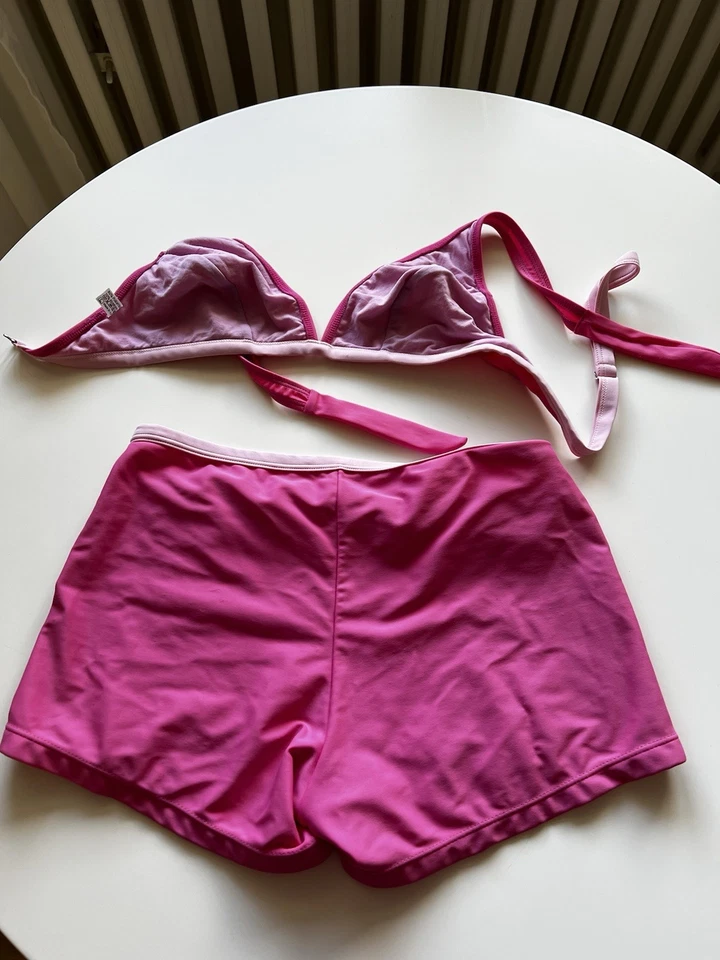 Bikini Set rosa Oberteil L Badeshorts XL - Bild 2 von 2