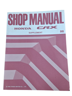 Honda CRX Nachtrag 1996 96 Werkstatthandbuch Werkstatt Erstausgabe
