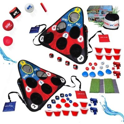 SCORE NN' Hole All-in-1 Cornhole Style Game Set | Skipping Stones Swimming Po...