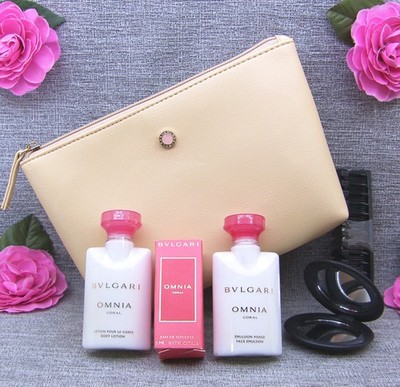 Bvlgari Omnia Coral 5 ml Eau de Toilette, Body Lotion, Face Emulsion  6 tlg Set