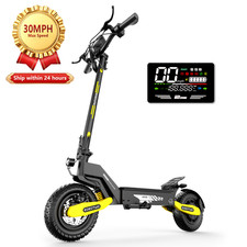 Electric Scooter for Adult 1200W 30MPH 25Mile Foldable 11inch Off-road E-Scooter