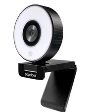 Papalook PA552 1080P Live Streaming Webcam with Studio-Like Ring Light
