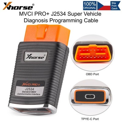 XHORSE MVCI PRO+ J2534 Super Vehicle Diagnosis Programming Cable for Benz Audi