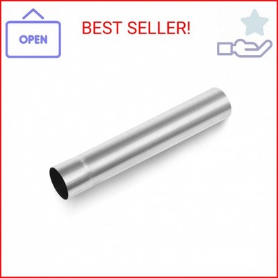 A-KARCK Straight Exhaust Pipe 2.5'' OD, Stainless Steel 18'' Long Mandrel Exhaust 