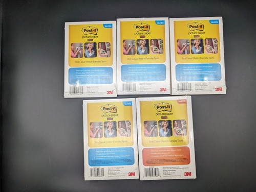 Post-it Brand New Glossy Matte Picture Paper 3M Peel Stick 4x6 165 Sheets 25 65 - Picture 2 of 2