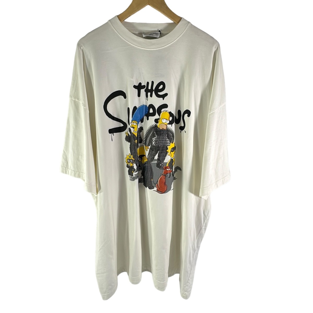 BALENCIAGA Unifit Off White Cotton The Simpsons Unisex