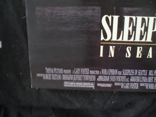 SLEEPLESS IN SEATTLE movie poster TOM HANKS MEG RYAN original video store promo - Picture 6 of 8